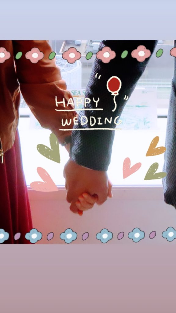 お見合い場所で待っている姿が素敵でした